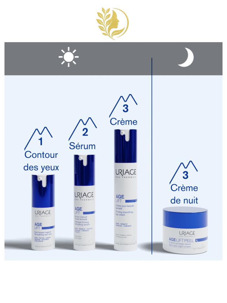 URIAGE AGE LIFT PEEL – CRÈME NUIT PEAU NEUVE  RIDES, FERMETÉ, DÉFAUTS CUTANÉS - 50 ML -