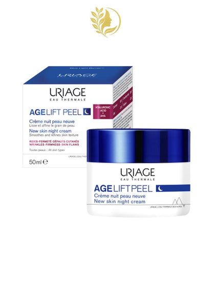 URIAGE AGE LIFT PEEL – CRÈME NUIT PEAU NEUVE  RIDES, FERMETÉ, DÉFAUTS CUTANÉS - 50 ML -
