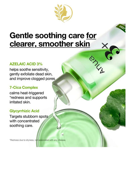 ANUA AZELAIC ACID 3+ CICA TONIQUE CLARIFIANT - 250 ML -