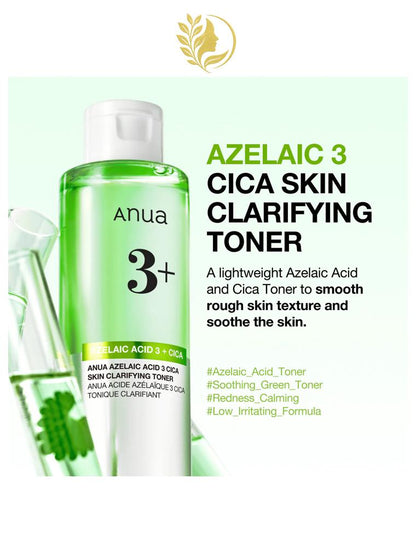ANUA AZELAIC ACID 3+ CICA TONIQUE CLARIFIANT - 250 ML -