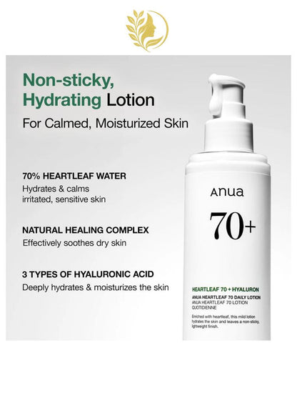 ANUA HEARTLEAF 70 DAILY LOTION - 200 ML -