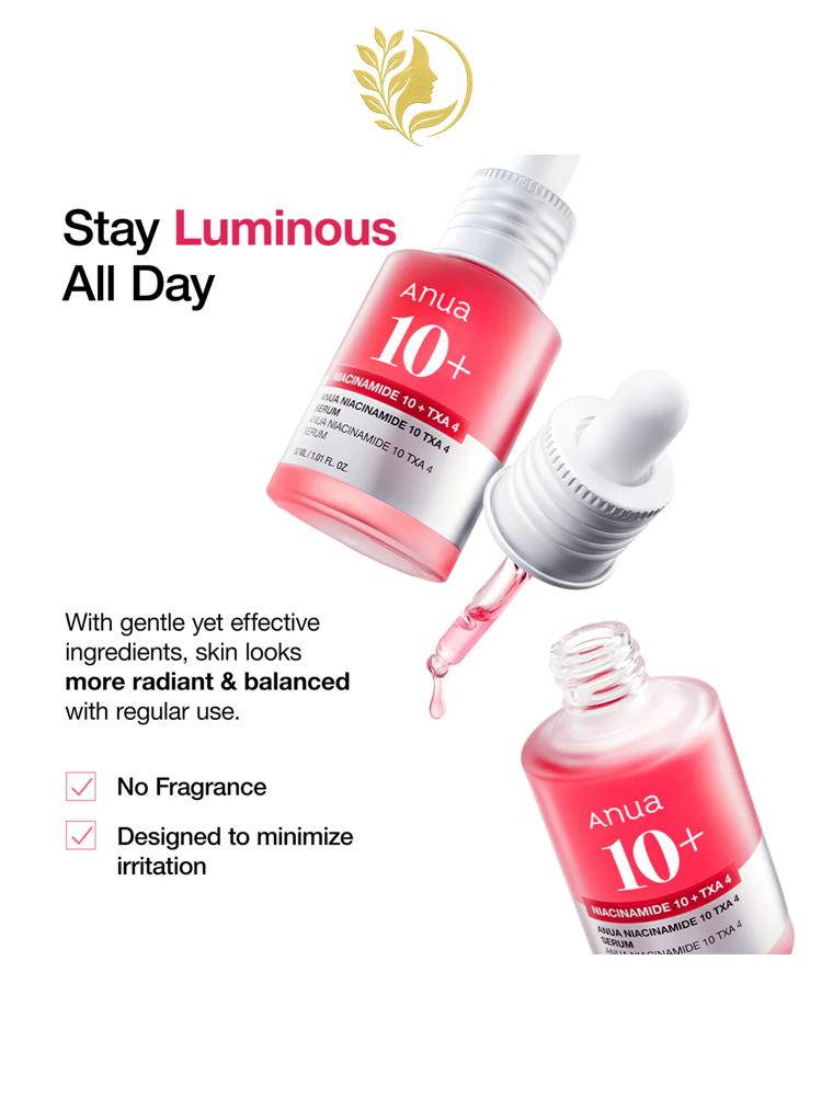 ANUA NIACINAMIDE 10 TXA 4 SERUM FOR BRIGHTENING AND DARK SPOTS - 30 ML -