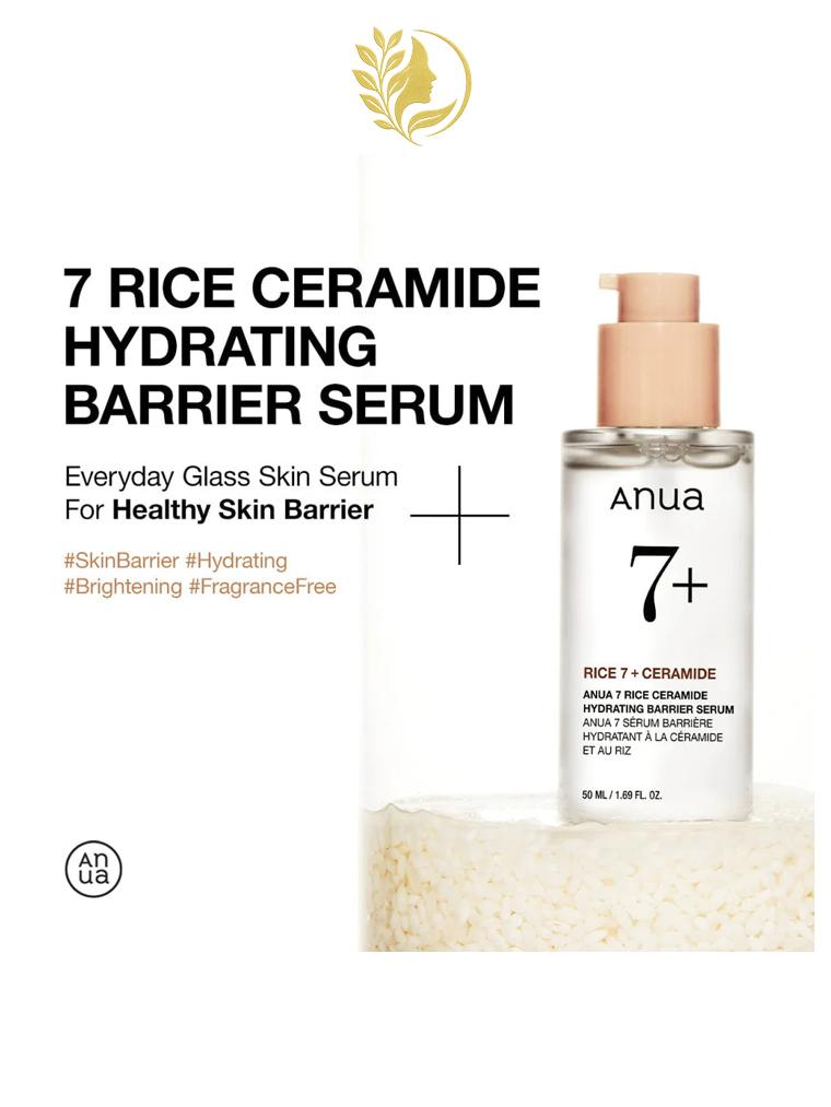 ANUA RICE CERAMIDE 7 HYDRATING BARRIER SERUM - 50 ML -