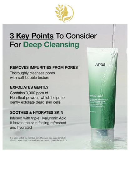ANUA HEARTLEAF QUERCETINOL PORE DEEP CLEANSING FOAM - 150 ML -