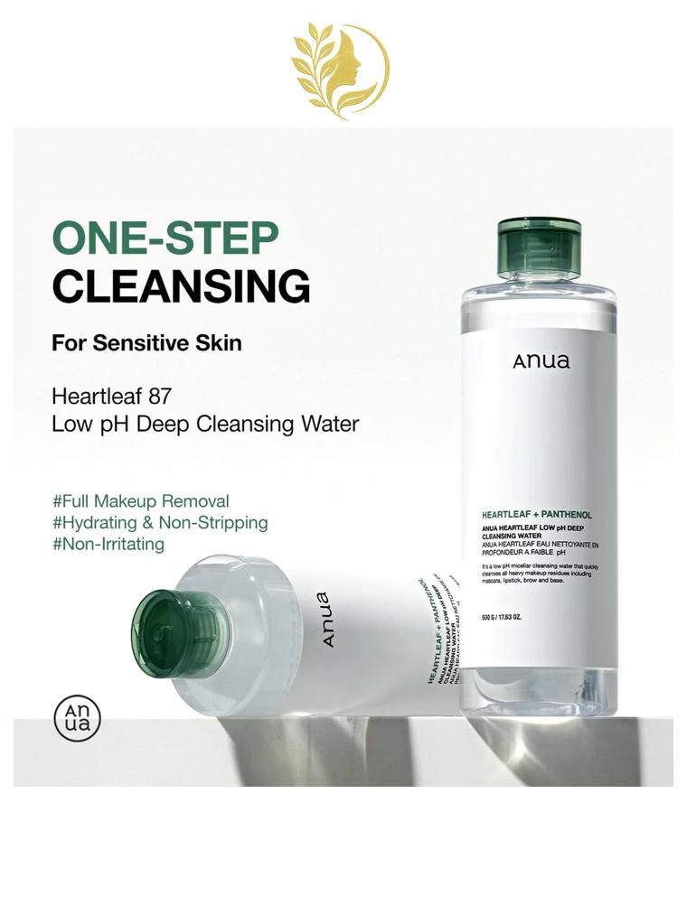 ANUA HEARTLEAF LOW PH DEEP CLEANSING WATER - 500 GR -