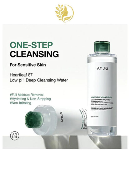 ANUA HEARTLEAF LOW PH DEEP CLEANSING WATER - 500 GR -