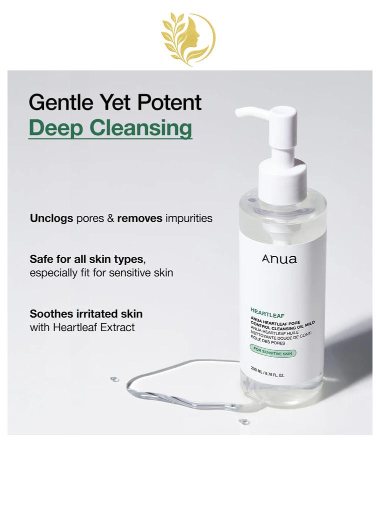 ANUA HEARTLEAF PORE CLEANSING OIL MILD - 200 ML -