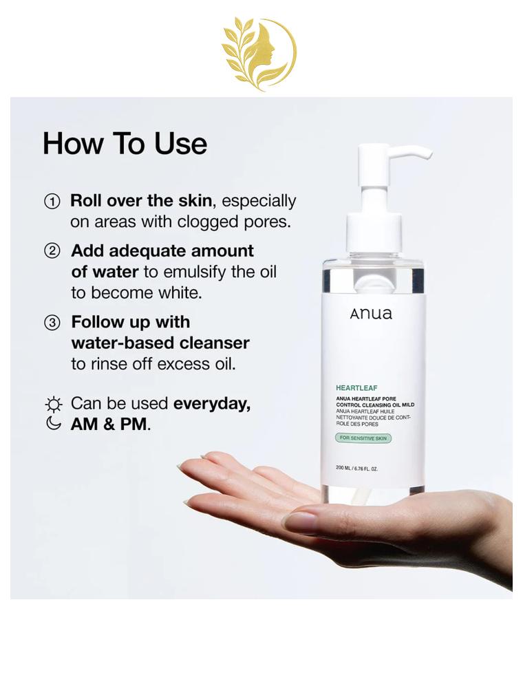 ANUA HEARTLEAF PORE CLEANSING OIL MILD - 200 ML -