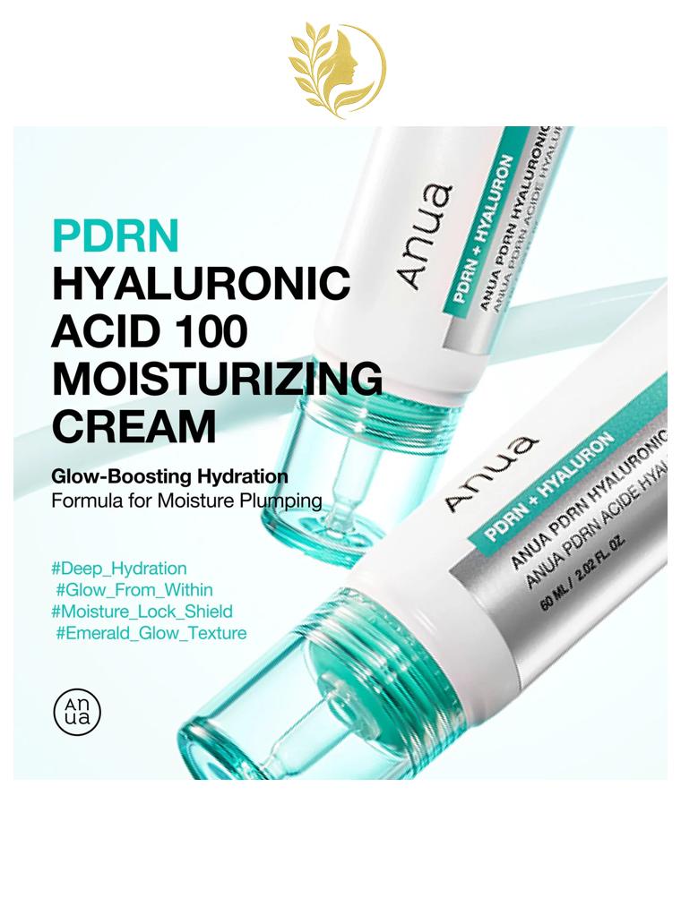 ANUA PDRN HYALURONIC ACID 100 MOISTURIZING CREAM - 60 ML -