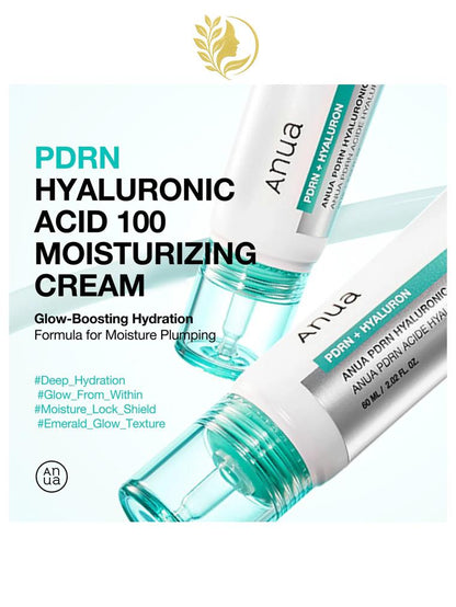 ANUA PDRN HYALURONIC ACID 100 MOISTURIZING CREAM - 60 ML -
