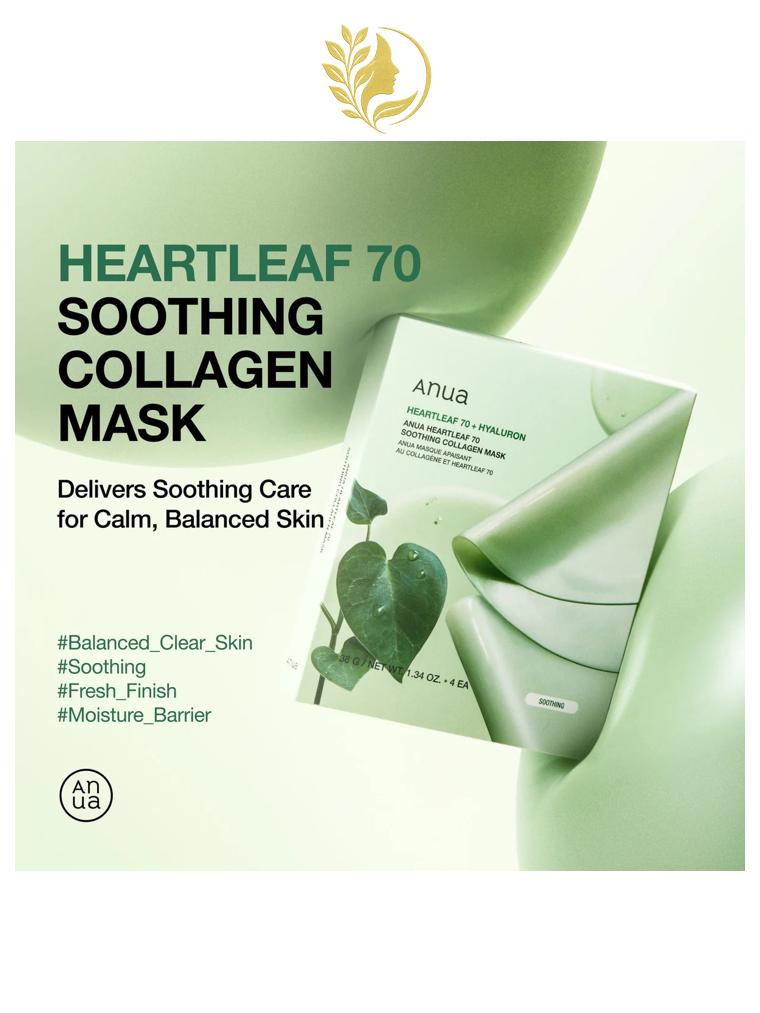 ANUA HEARTLEAF 70 SOOTHING COLLAGEN MASK - 1 * 38 GR -