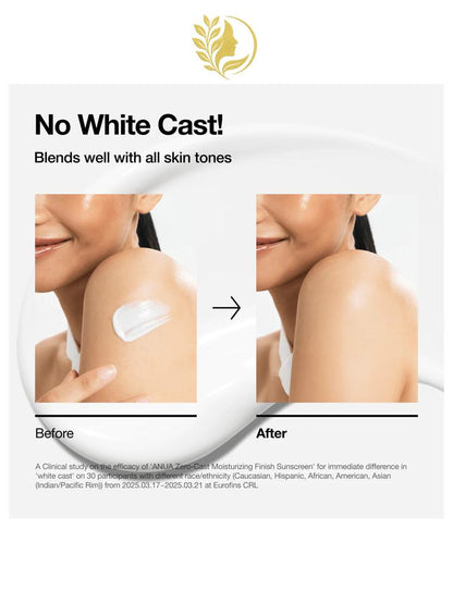 ANUA ZERO-CAST MOISTURIZING FINISH SUNSCREEN - 50 ML -
