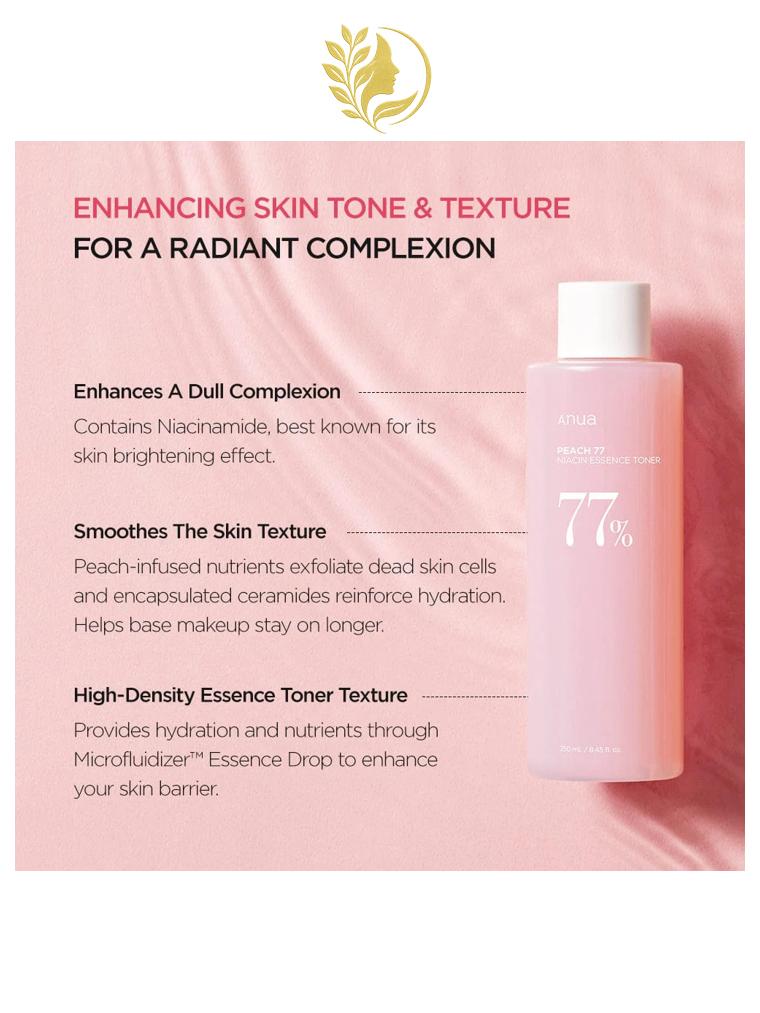 ANUA PEACH 77 NIACIN ESSENCE TONER - 250 ML -