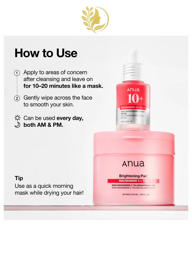 ANUA NIACINAMIDE 5 TXA BRIGHTENING PAD - 60 PADS -