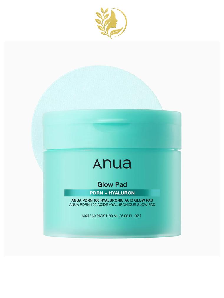ANUA PDRN 100 HYALURONIC ACID GLOW PAD - 60 PADS -