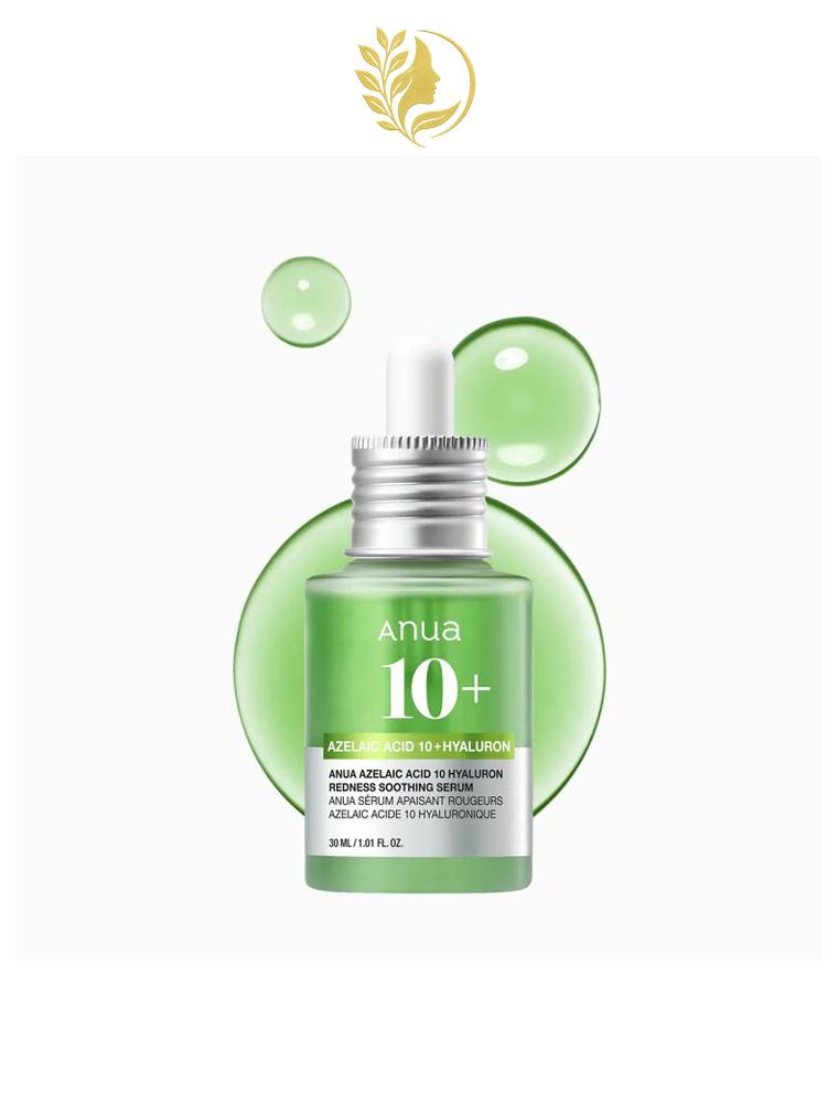 ANUA 10+AZELAIC ACID 10 HYALURON REDNESS SOOTHING SERUM 30 ML