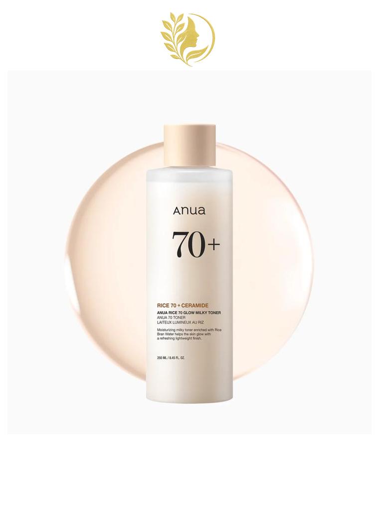 ANUA 70+ TONER LAITEUX LUMINEUX AU RIZ 250ML