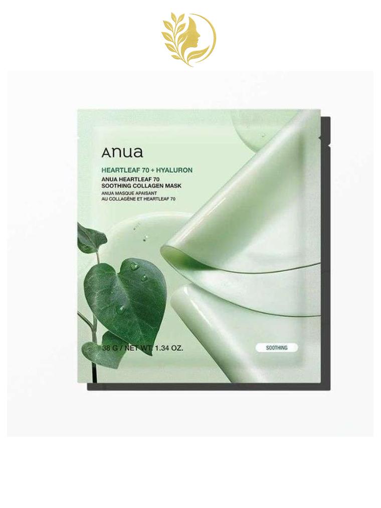 ANUA HEARTLEAF 70+ HYALURON SOOTHING COLLAGEN MASK 1 UNITE