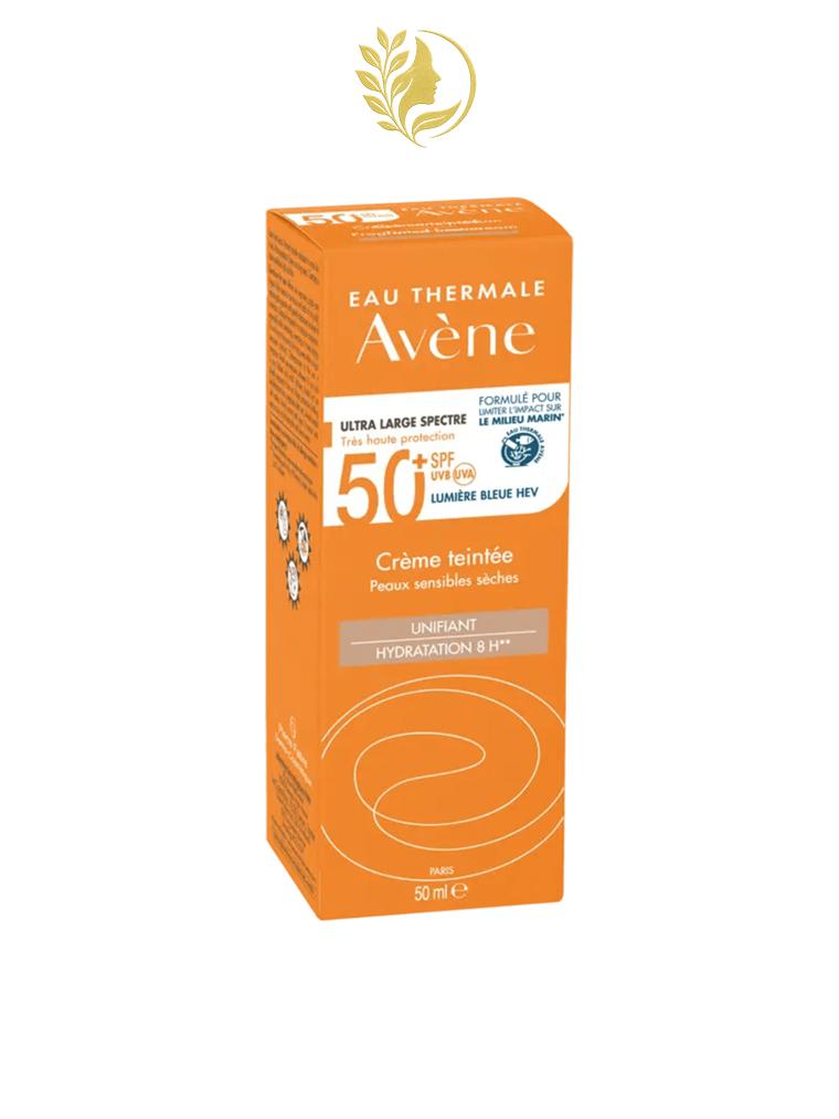 AVÈNE SOINS SOLAIRES - PEAUX SENSIBLES CRÈME TEINTÉE SPF 50+ - 50 ML -