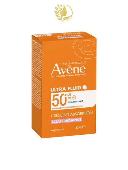 AVÈNE SOINS SOLAIRES - PEAUX SENSIBLES ULTRA FLUID RADIANCE SPF50+ - 50 ML -