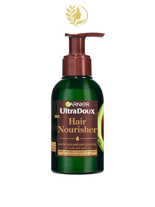 GARNIER ULTRA DOUX AVOCAT ET BEURRE DE KARITÉ SOIN NOURRISSANT PUR POUR CHEVEUX TRÈS SECS, FRISÉS OU CUIR CHEVELU SEC - 120 ML -