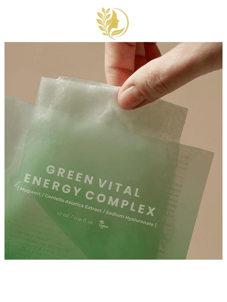AXIS-Y MUGWORT GREEN VITAL ENERGY COMPLEX SHEET MASK - 5 UNITÉS  -