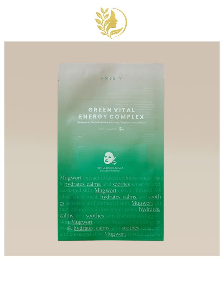 AXIS-Y MUGWORT GREEN VITAL ENERGY COMPLEX SHEET MASK - 1 UNITÉ -