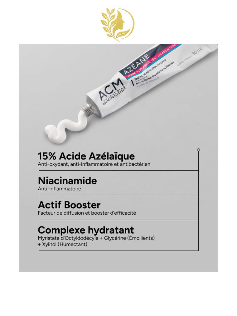 ACM AZÉANE CRÈME 15% ACIDE AZÉLAÏQUE - 30 ML -