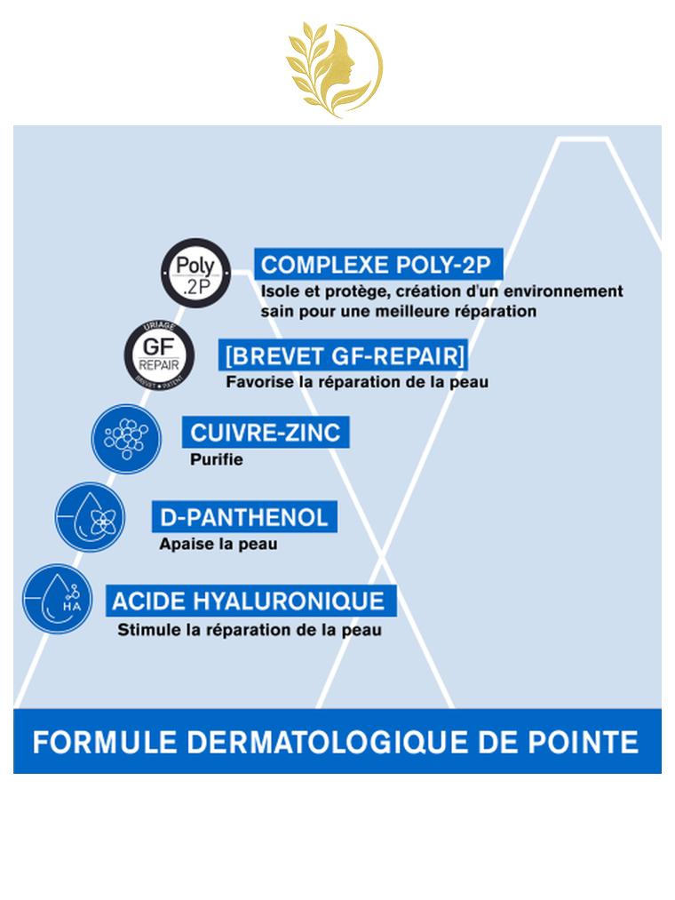 URIAGE BARIÉDERM - CRÈME RÉPARATRICE AU CU-ZN PROTÈGE ET PRÉVIENT IRRITATIONS ET FROTTEMENT DES CUISSES - 40 ML -