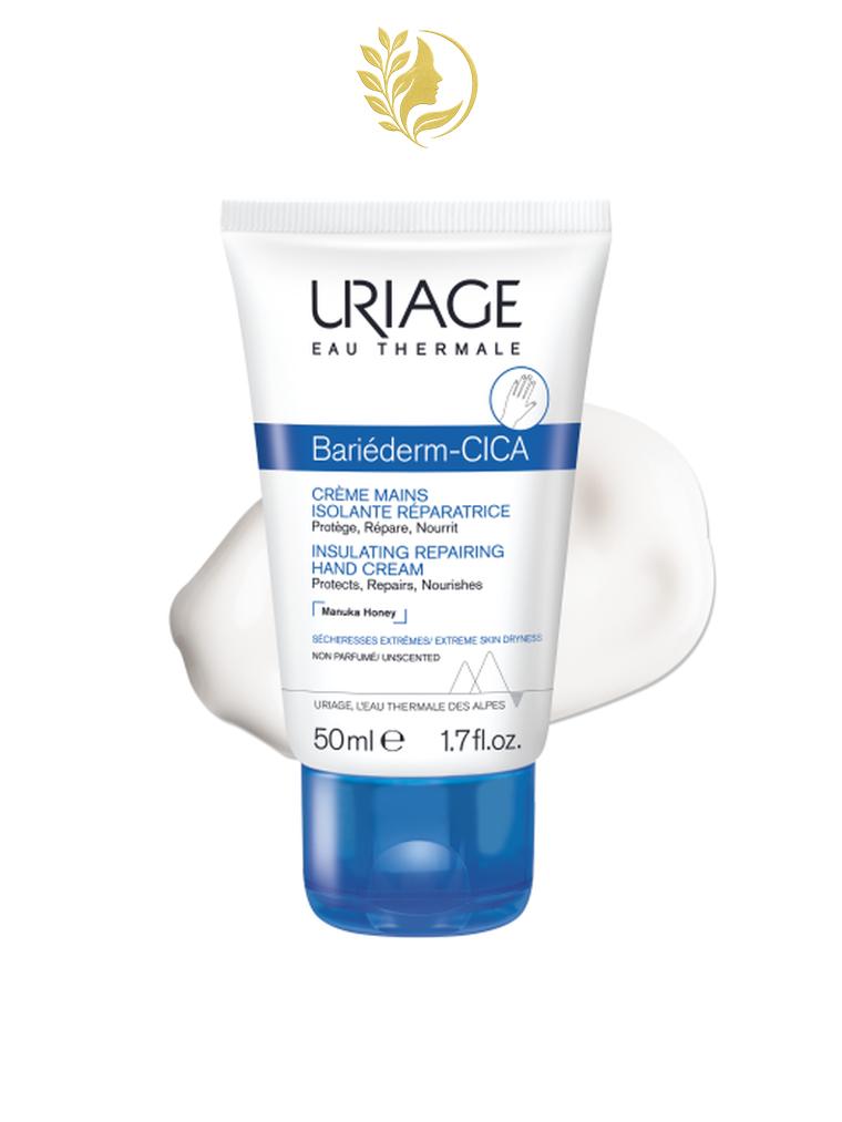 URIAGE BARIÉDERM-CICA CRÈME MAINS ISOLANTE RÉPARATRICE  ISOLE, RÉPARE - RÉSISTANT À L'EAU - 50 ML -