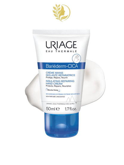 URIAGE BARIÉDERM-CICA CRÈME MAINS ISOLANTE RÉPARATRICE  ISOLE, RÉPARE - RÉSISTANT À L'EAU - 50 ML -