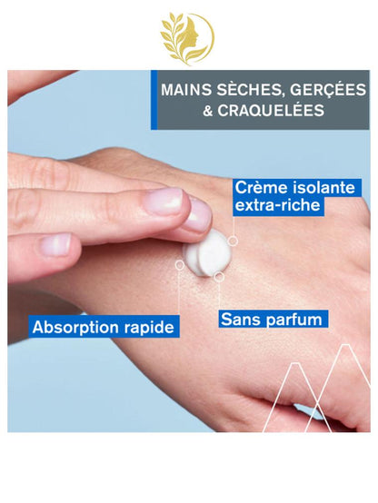 URIAGE BARIÉDERM-CICA CRÈME MAINS ISOLANTE RÉPARATRICE  ISOLE, RÉPARE - RÉSISTANT À L'EAU - 50 ML -