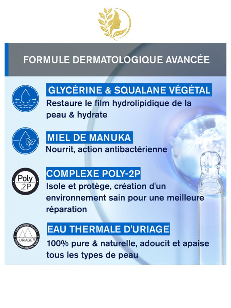 URIAGE BARIÉDERM-CICA CRÈME MAINS ISOLANTE RÉPARATRICE  ISOLE, RÉPARE - RÉSISTANT À L'EAU - 50 ML -