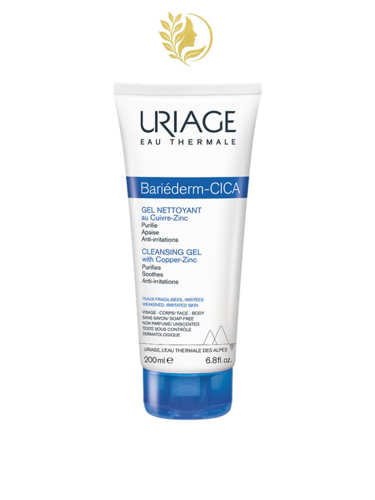 URIAGE BARIÉDERM-CICA GEL NETTOYANT ASSAINIT, APAISE - HAUTE TOLÉRANCE - 200 ML -