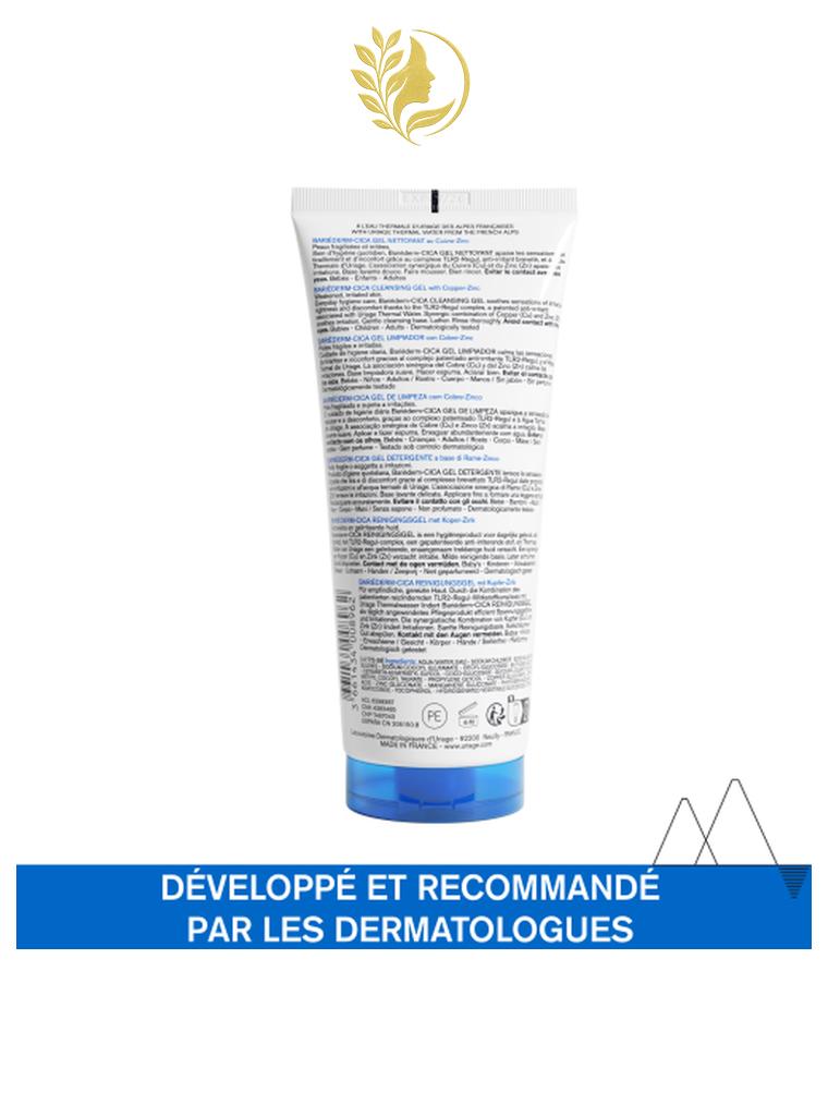 URIAGE BARIÉDERM-CICA GEL NETTOYANT ASSAINIT, APAISE - HAUTE TOLÉRANCE - 200 ML -