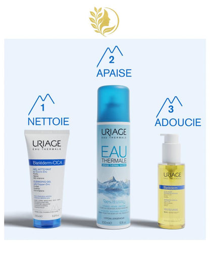 URIAGE BARIEDERM-CICA HUILE DERMATOLOGIQUE  AIDE A PRÉVENIR, CORRIGE, ASSOUPLIT - 100 ML -