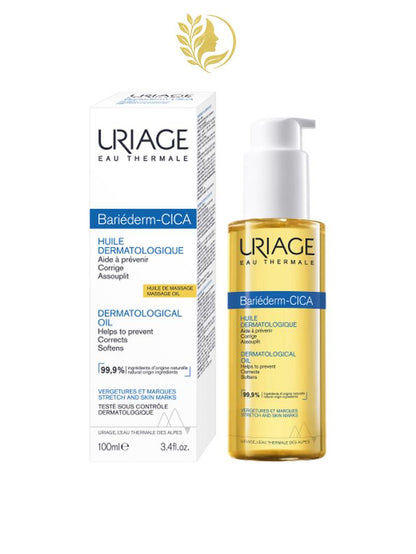 URIAGE BARIEDERM-CICA HUILE DERMATOLOGIQUE  AIDE A PRÉVENIR, CORRIGE, ASSOUPLIT - 100 ML -