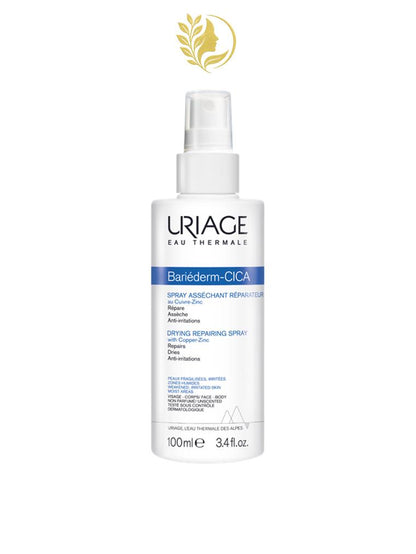 URIAGE BARIÉDERM-CICA SPRAY ASSÉCHANT RÉPARATEUR AU CUIVRE-ZINC  ASSAINIT, APAISE, ABSORBE LES ZONES IRRITÉS HUMIDES - 100 ML -