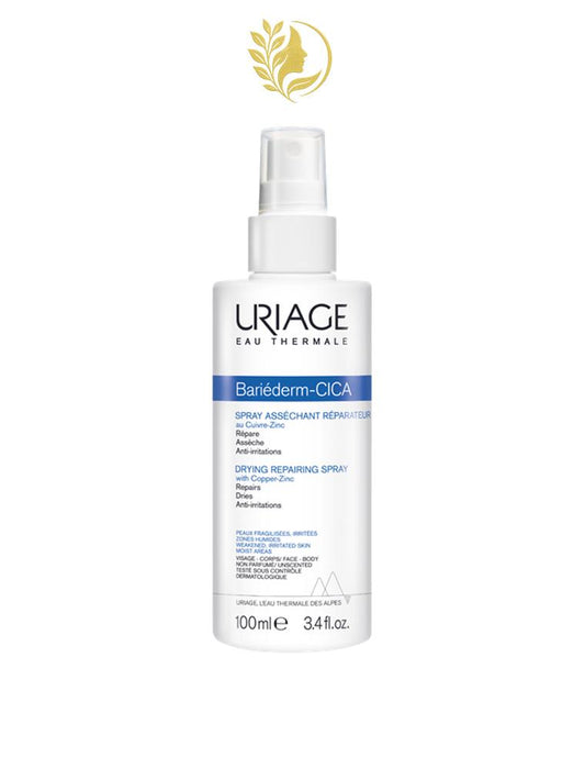 URIAGE BARIÉDERM-CICA SPRAY ASSÉCHANT RÉPARATEUR AU CUIVRE-ZINC  ASSAINIT, APAISE, ABSORBE LES ZONES IRRITÉS HUMIDES - 100 ML -
