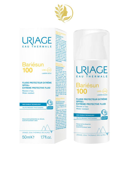 URIAGE BARIÉSUN 100 - FLUIDE PROTECTEUR EXTRÊME SPF50+  PROTECTION EXTRÊME DES PEAUX LES PLUS INTOLÉRANTES AU SOLEIL - 50 ML -