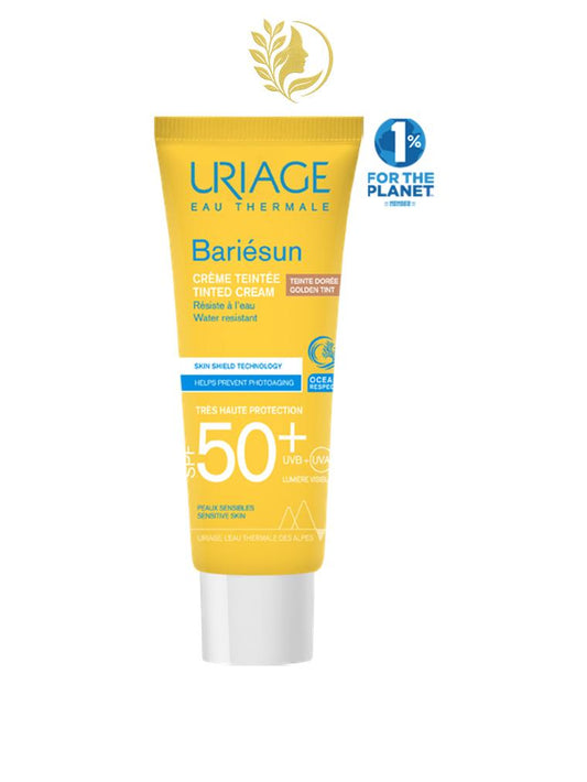 URIAGE BARIÉSUN - CRÈME TEINTÉE SPF 50+ TEINTE DORÉE  SOIN SOLAIRE BOUCLIER - ULTRA PROTECTION - 50 ML -