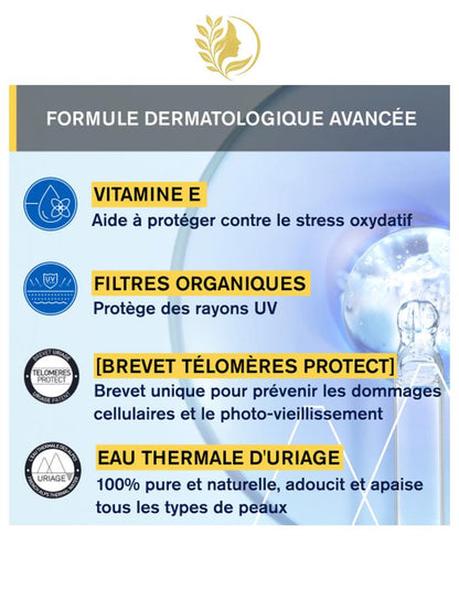 URIAGE BARIÉSUN - CRÈME TEINTÉE SPF 50+ TEINTE DORÉE  SOIN SOLAIRE BOUCLIER - ULTRA PROTECTION - 50 ML -