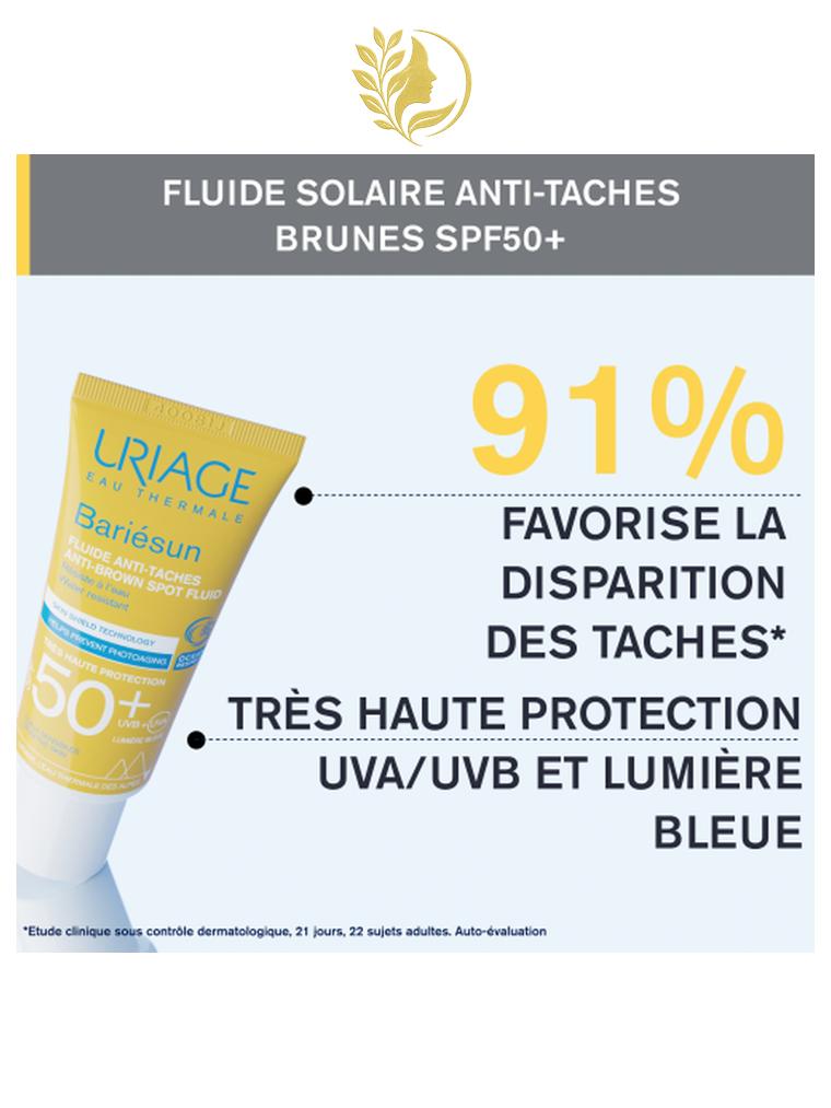 URIAGE BARIÉSUN - FLUIDE ANTI-TACHE SPF50+ TRÈS HAUTE PROTECTION, SKIN SHIELD TECHNOLOGY - 40 ML -