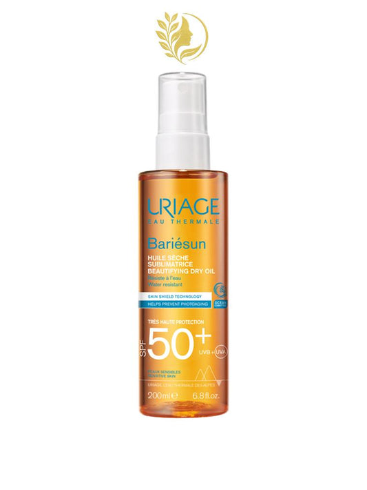 URIAGE BARIÉSUN - HUILE SÈCHE SPF 50 HUILE SOLAIRE HAUTE PROTECTION EN SPRAY - 200 ML -