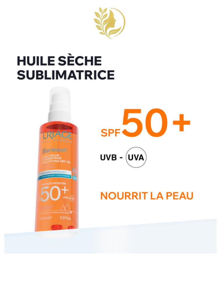 URIAGE BARIÉSUN - HUILE SÈCHE SPF 50 HUILE SOLAIRE HAUTE PROTECTION EN SPRAY - 200 ML -