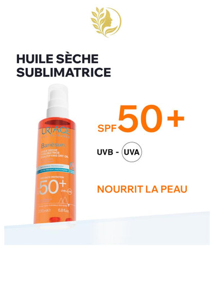URIAGE BARIÉSUN - HUILE SÈCHE SPF 50 HUILE SOLAIRE HAUTE PROTECTION EN SPRAY - 200 ML -