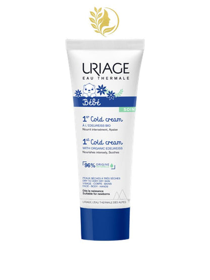 URIAGE BÉBÉ - 1ER COLD CREAM  PROTECTION ET NUTRITION INTENSE - PEAUX TRÈS SÈCHES ET SENSIBLES - 75 ML -