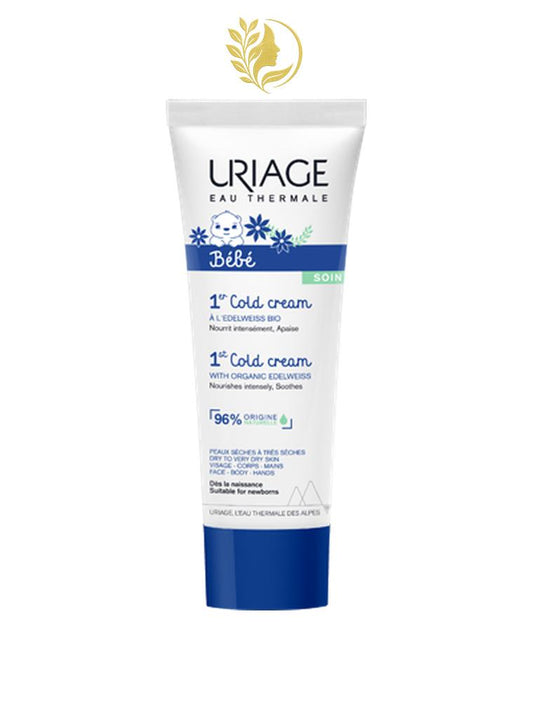 URIAGE BÉBÉ - 1ER COLD CREAM  PROTECTION ET NUTRITION INTENSE - PEAUX TRÈS SÈCHES ET SENSIBLES - 75 ML -