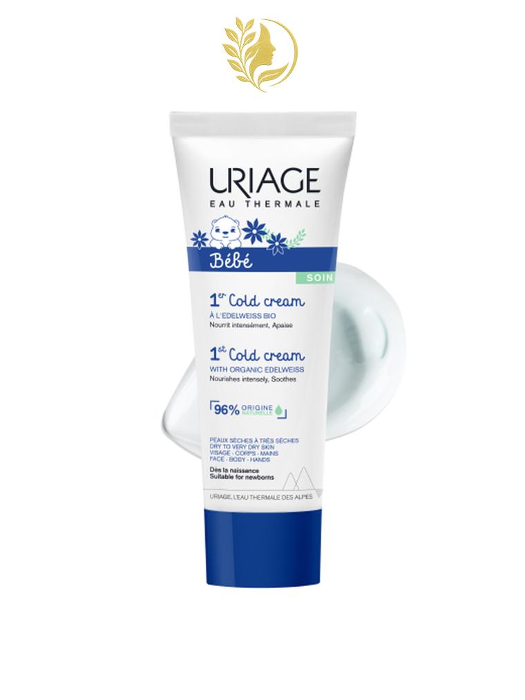 URIAGE BÉBÉ - 1ER COLD CREAM  PROTECTION ET NUTRITION INTENSE - PEAUX TRÈS SÈCHES ET SENSIBLES - 75 ML -