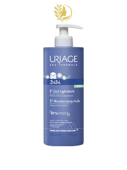 URIAGE BÉBÉ - 1ER LAIT HYDRATANT  HYDRATE, NOURRIT, PROTÈGE - 500 ML -
